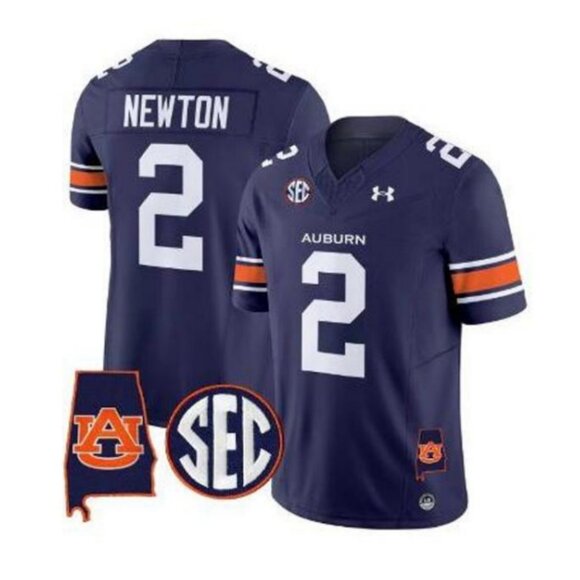 Other - Mens Kids Youths Cam Newton Navy Stitched Jersey Vapor